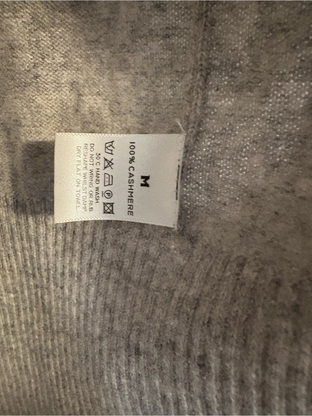 100% Cashmere Open-Front Gray Cardigan and Pants Set - Picture 5 of 8